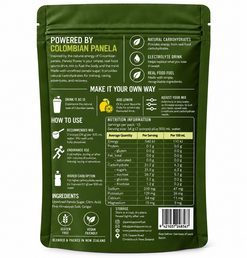 Panela Power Natural Endurance Fuel